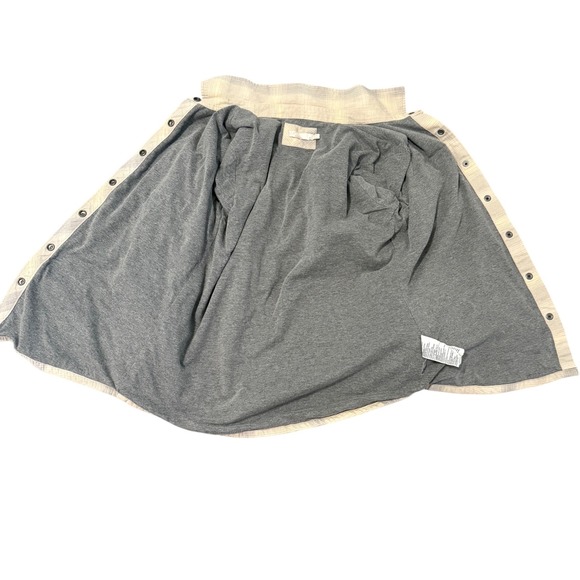 Prana Plaid Flannel Shirt Jacket Womens Size Medium Snap Button Organic‎ Cotton - Picture 8 of 9